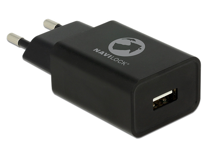 Navilock Ladegerät 1 x USB Typ-A 5 V 2,4 A schwarz #1 