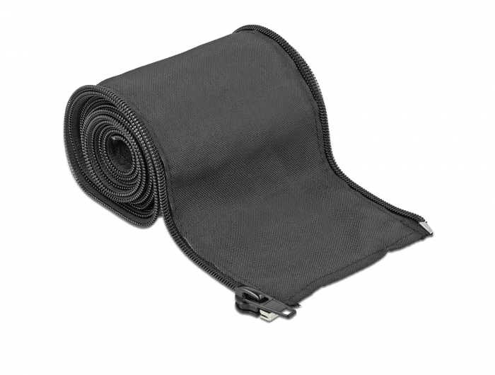 Delock Gewebeschlauch mit Reißverschluss hitzebeständig 2 m x 35 mm schwarz #3 
