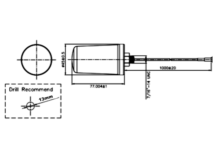 Delock GSM / UMTS Antenne SMA Stecker 0,7 - 1,6 dBi 1 m ULA100 omnidirektional starr outdoor weiß #9 