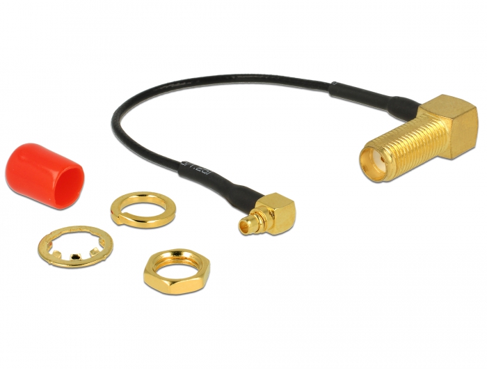 Delock Antennenkabel 90° SMA-Buchse zum Einbau >  90° MMCX-Stecker 10 cm #2 
