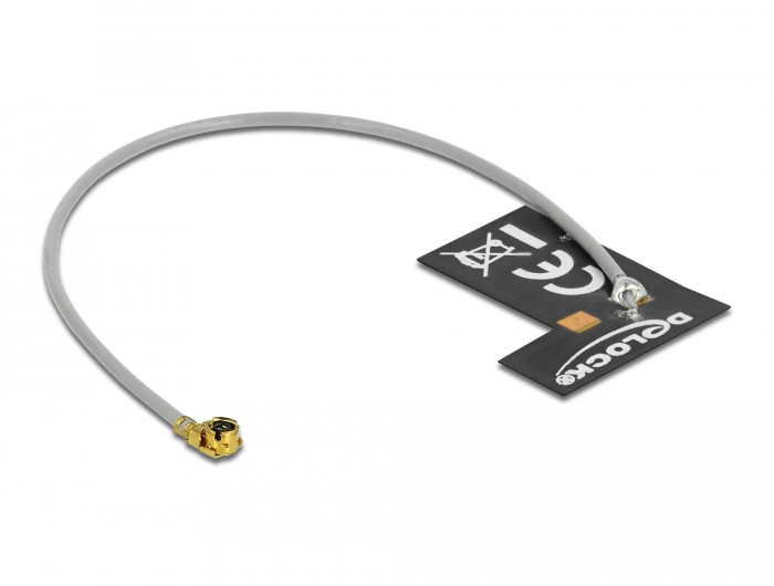 Delock WLAN 802.11 b/g/n Antenne I-PEX Inc., MHF® I Stecker 2 dBi 1.13 10 cm FPC intern Klebemontage #2 
