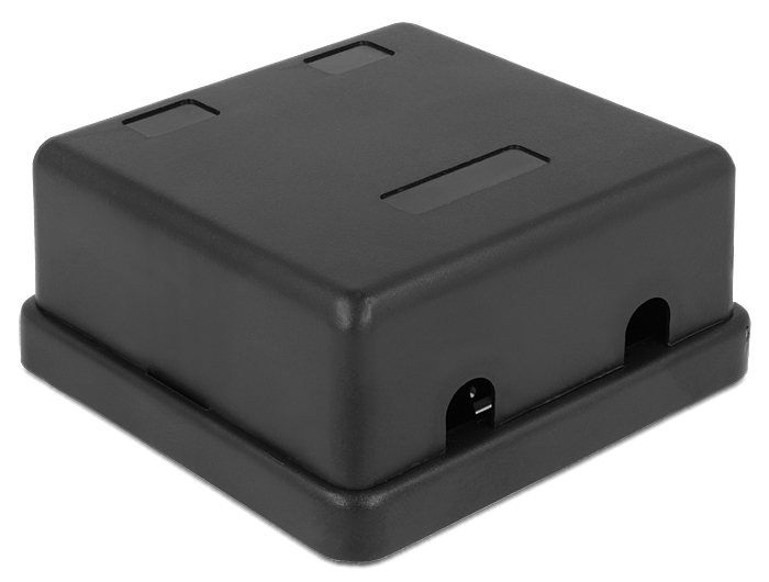 Delock Keystone Leergehäuse 2 Port schwarz #2 