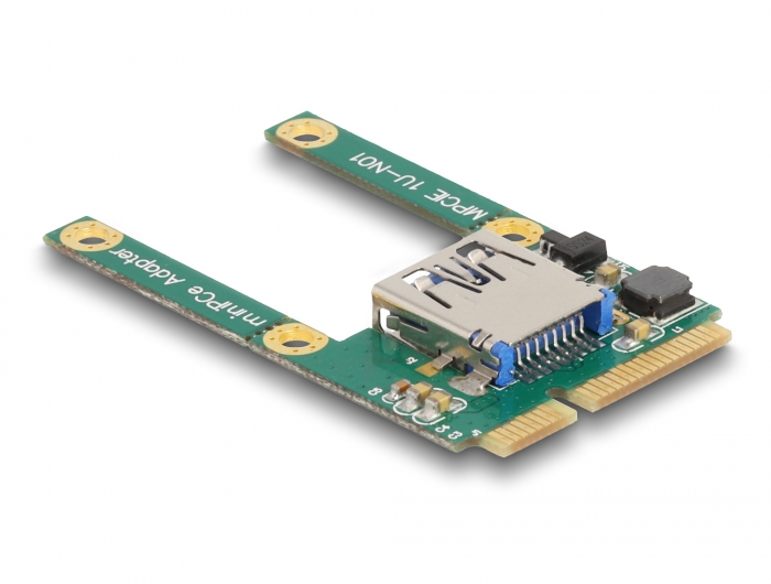 Delock Mini PCIe I/O 1 x USB 2.0 Typ-A Buchse full size / half size #2 