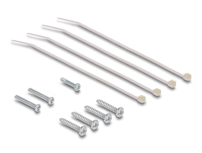 Delock Keystone Leergehäuse Aufputz 4 Port für Glasfaser und Netzwerk weiß #3 