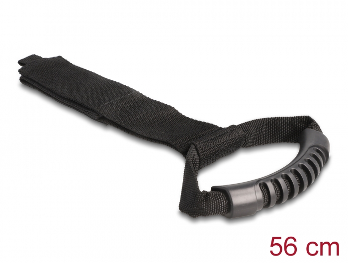 Delock Tragegurt mit Klettverschluss L 560 x B 50 mm schwarz 2 Stück #1 