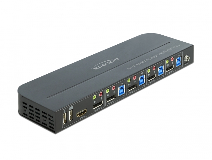Delock DisplayPort 1.4 KVM Switch 8K 30 Hz mit USB 5 Gbps und Audio #2 