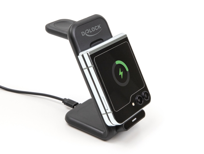 Delock Wireless Charger 3 in 1 mit 2 Ladespulen 5 W / 5 W / 15 W #4 