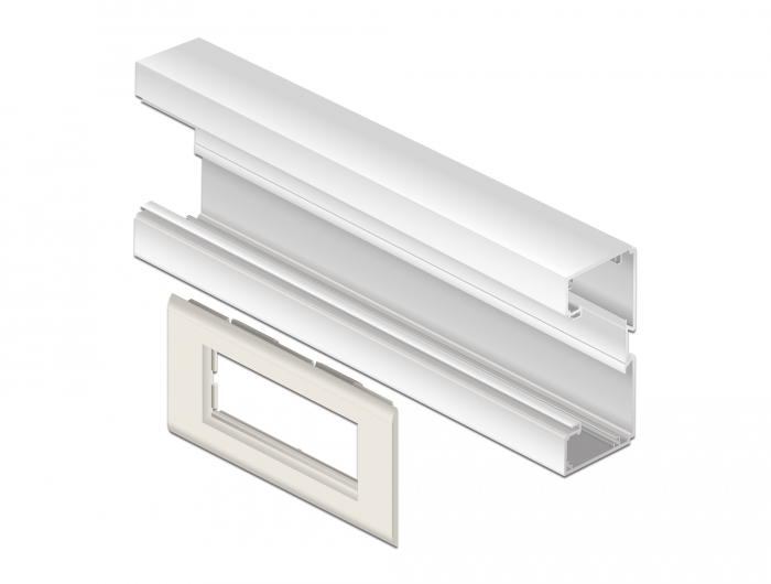 Delock Easy 45 Modulträger für Geräteeinbaukanal 130 x 80 mm #3 