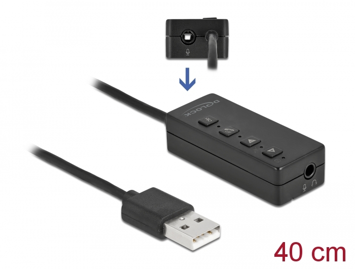 Delock USB Headset und Mikrofon Adapter mit 2 x 3,5 mm Klinkenbuchse für Windows und Mac OS #1 