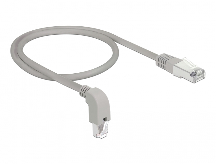 Delock Netzwerkkabel RJ45 Cat.6 S/FTP unten gewinkelt / gerade 0,5 m #2 