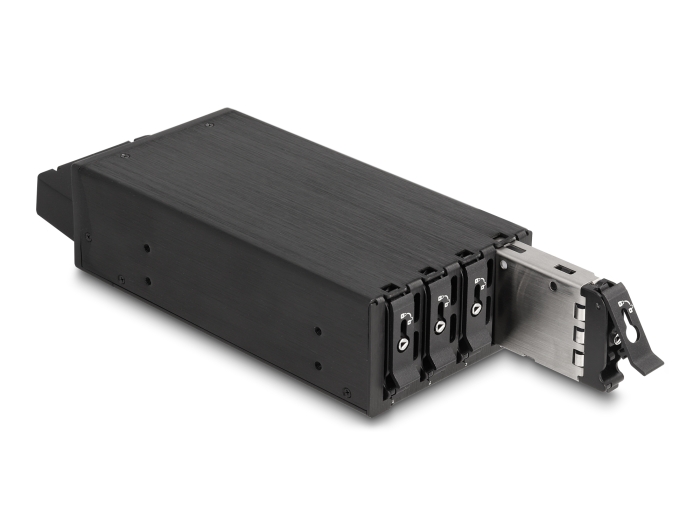Delock Slim Bay Wechselrahmen für 4 x M.2 NVMe SSD mit Slim SAS SFF-8654 Anschluss #8 