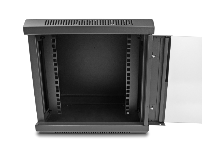 Delock 10″ Netzwerkschrank mit Glastür 6 HE schwarz #7 