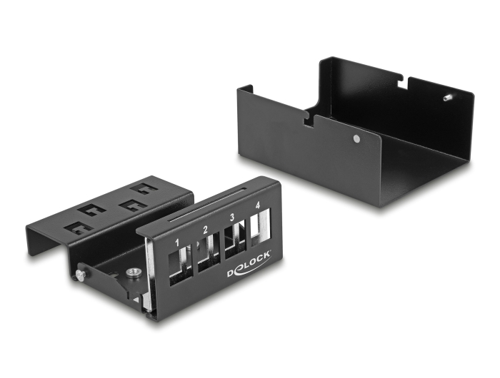 Delock Keystone Patchpanel 4 Port schwarz #3 
