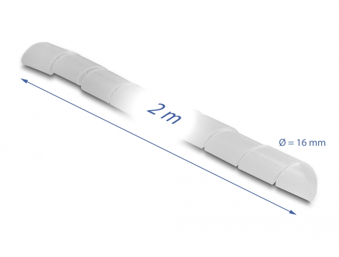 Delock Spiralschlauch flexibel 2 m x 16 mm transparent #2 