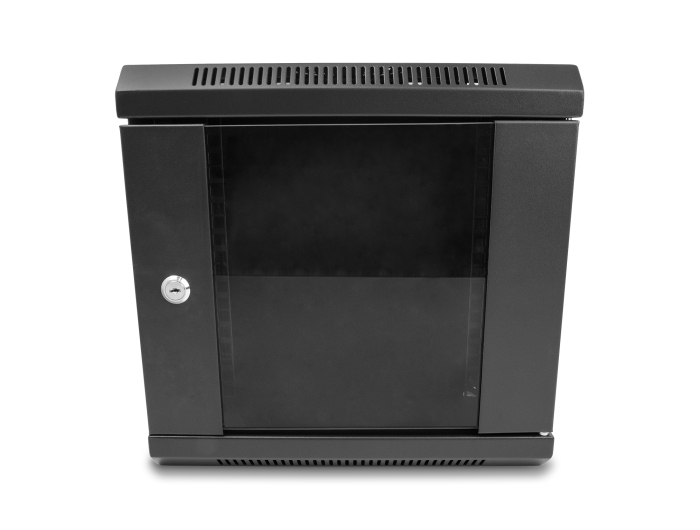 Delock 10″ Netzwerkschrank mit Glastür 6 HE schwarz #6 