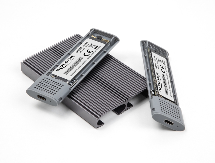 Delock Externes USB Type-C™ Dual Combo Gehäuse für 2 x M.2 NVMe PCIe oder SATA SSD - werkzeugfrei #8 