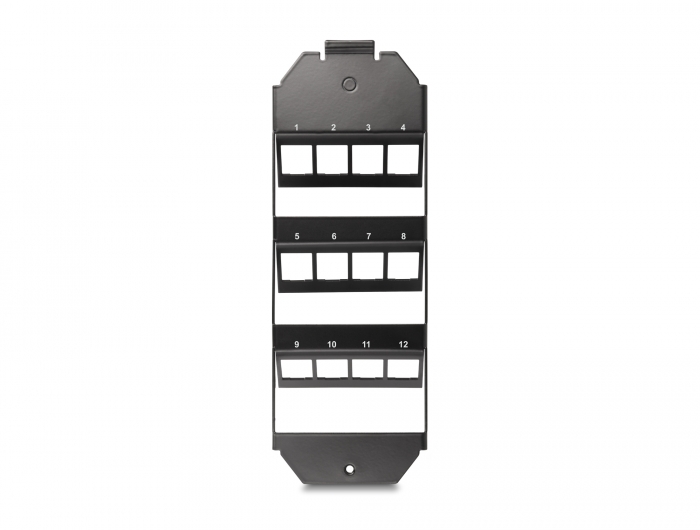 Delock Keystone Halterung 12 Port für Bodentank #2 