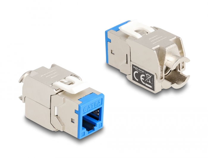 Delock Keystone Modul RJ45 Buchse zu LSA Cat.6A werkzeugfrei farbig Set 8 Stück #3 
