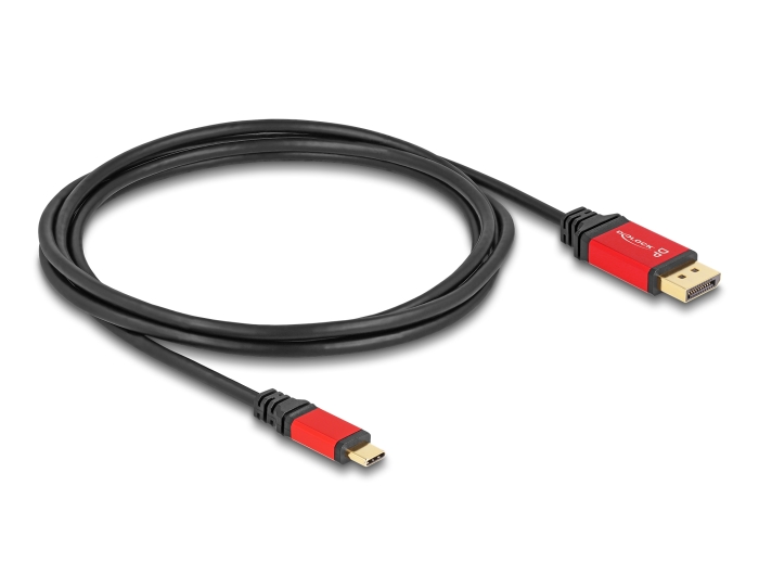 Delock USB Type-C™ zu DisplayPort Kabel (DP Alt Mode) 8K 30 Hz mit HDR Funktion 2 m rot #2 