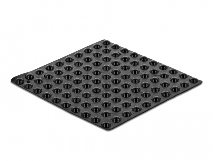 Delock Gummifüße rund selbstklebend 5 x 2 mm 100 Stück schwarz #2 