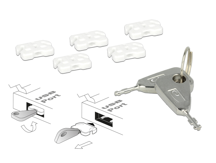 Delock USB Port Blocker für USB-A Buchse #1 
