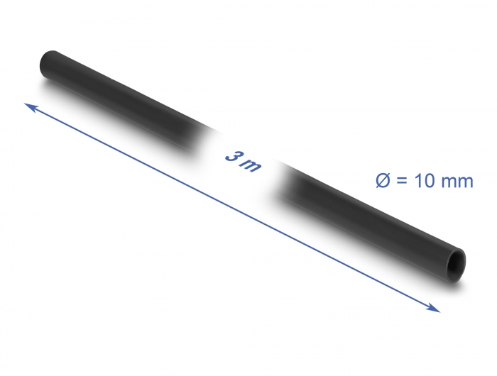 Delock PVC Isolierschlauch 3 m x 10 mm schwarz #2 
