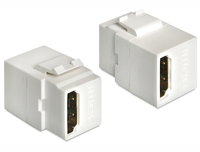 Delock Keystone Modul HDMI Buchse > HDMI Buchse weiß #1 