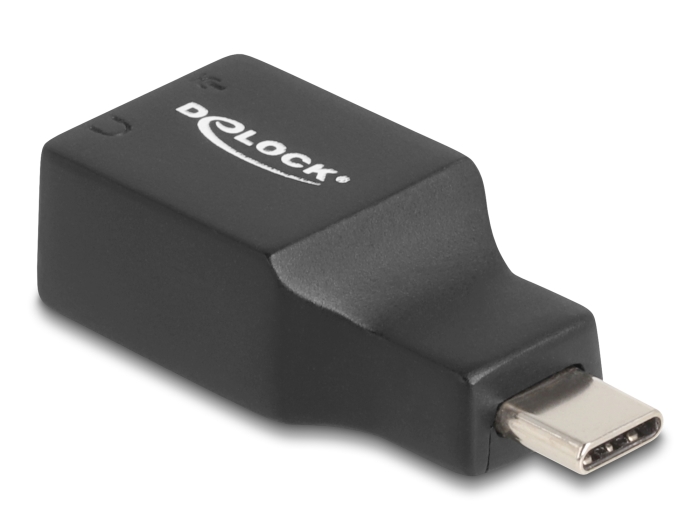Delock Externe USB Soundkarte mit USB Type-C™ Stecker auf 2 x 3,5 mm Klinkenbuchse Plug & Play Audio Adapter schwarz #2 