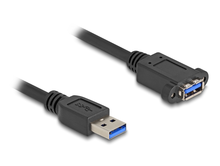 Delock USB 5 Gbps Kabel USB Typ-A Stecker zu USB Typ-A Buchse zum Einbau 1 m schwarz #3 