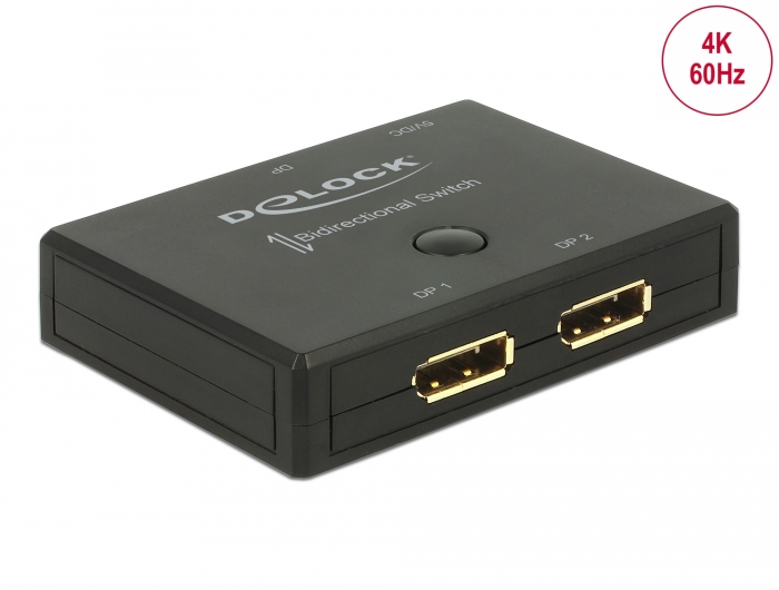 Delock DisplayPort 2 - 1 Umschalter bidirektional 4K 60 Hz #1 