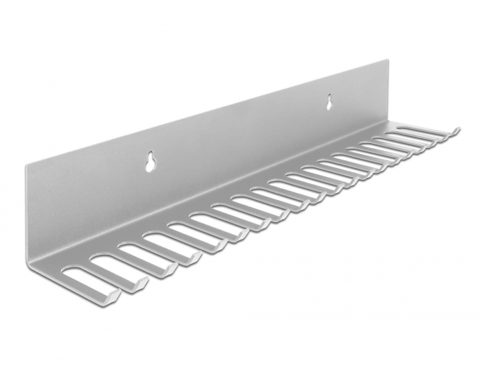Delock Kabelhalterung 318 x 65 mm zur Wandmontage grau #1 