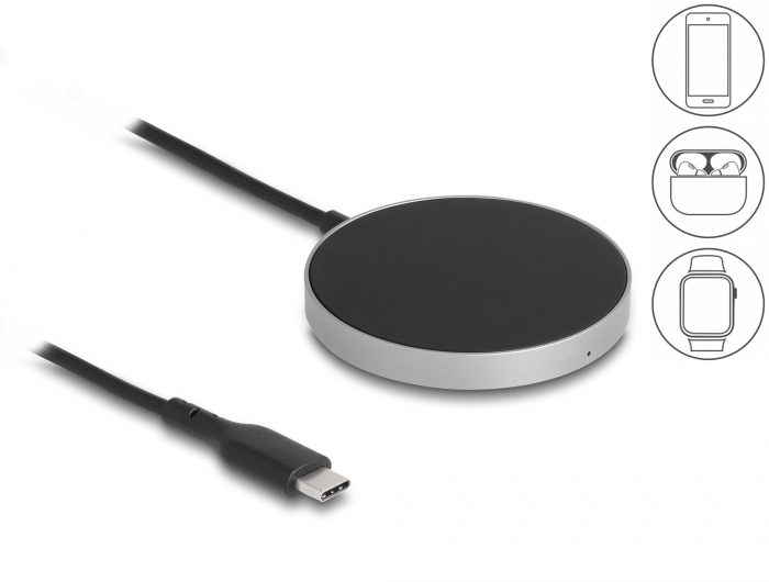 Delock Wireless Charger mit 5 W / 7,5 W / 10 W / 15 W - Induktives Ladepad #1 
