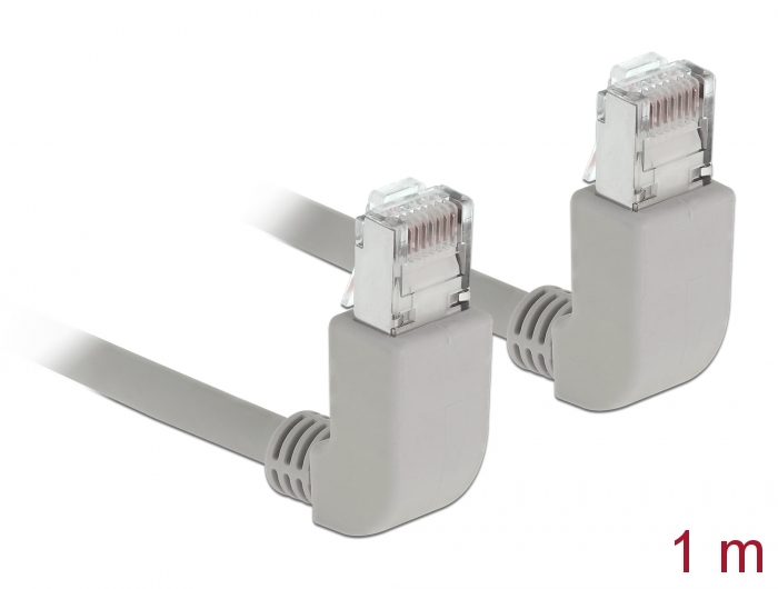 Delock Netzwerkkabel RJ45 Cat.5e SF/UTP oben / oben gewinkelt 1 m #1 
