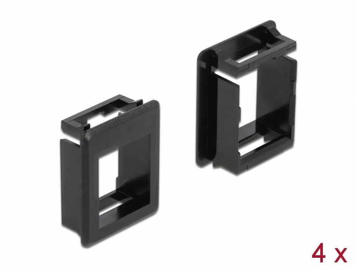 Delock Keystone Halterung für Gehäuse 4 Stück schwarz #1 