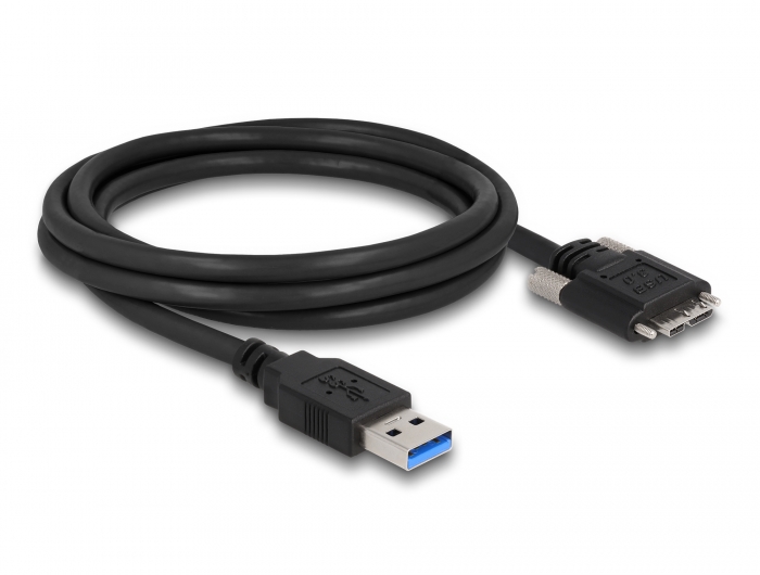 Delock Kabel USB 3.0 Typ-A Stecker zu Typ Micro-B Stecker mit Schrauben 2 m #2 