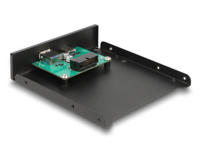 Delock Front Panel 3.5" USB 5 Gbps 1 x USB Type-C™ + 1 x USB Typ-A #2 