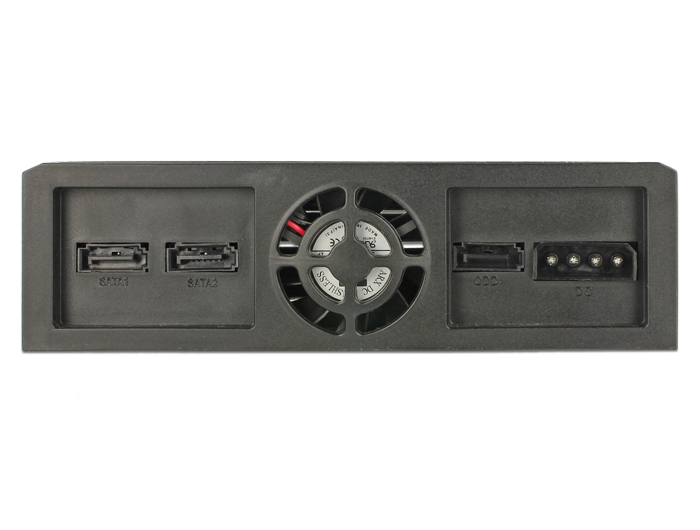 Delock 5.25″ Wechselrahmen für 1 x 5.25″ Slim Laufwerk + 2 x 2.5″ SATA HDD / SSD #5 
