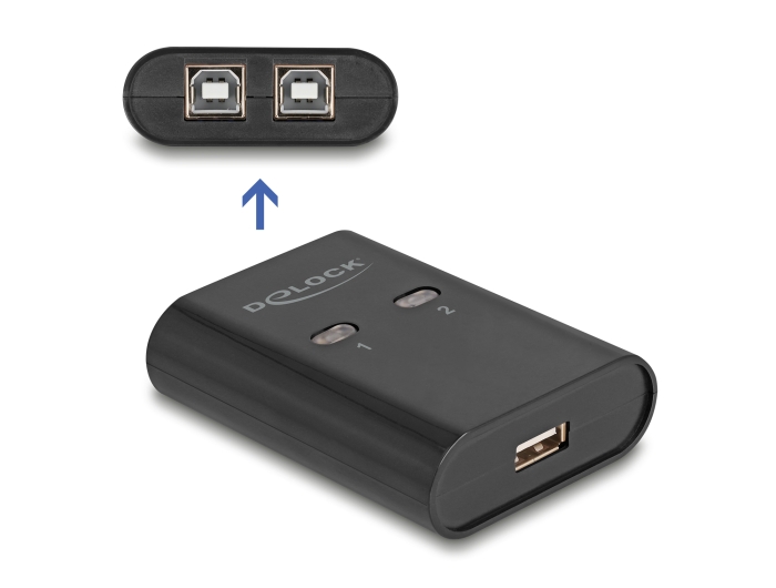 Delock USB 2.0 Switch für 2 PC an 1 Gerät #1 