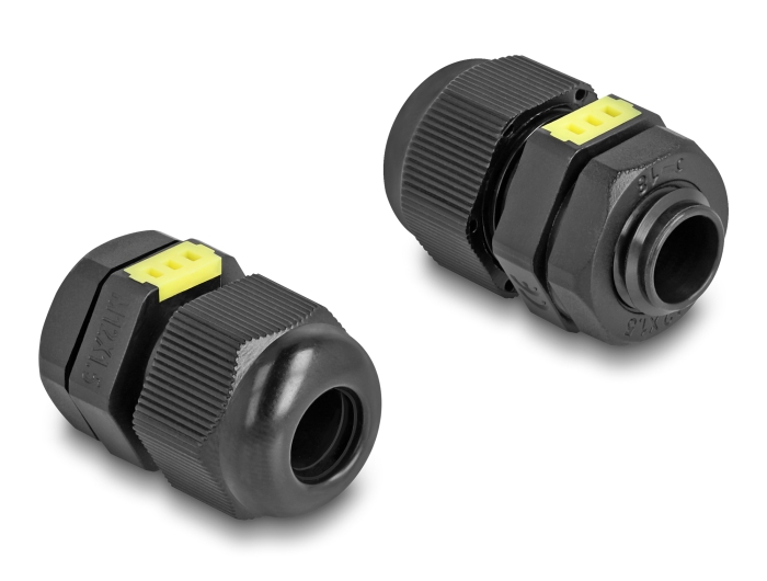 Delock Kabelverschraubung M12 mit Belüftung IP68 staub- und wasserdicht schwarz 2 Stück #2 