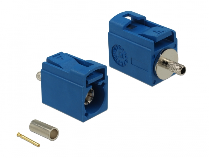 Delock FAKRA C Buchse 21 mm (kurz) zum Crimpen #1 