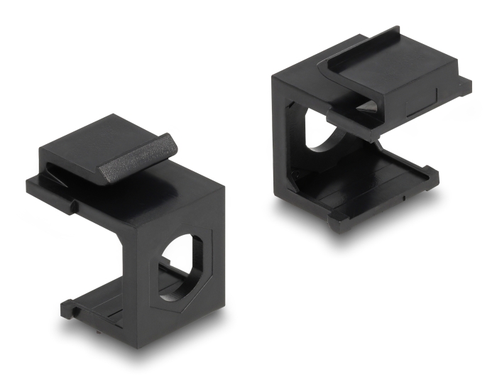 Delock Keystone Abdeckung schwarz mit 8,0 mm Durchführung 4 Stück #2 