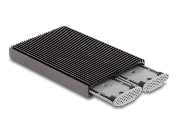 Delock Externes USB Type-C™ Dual Combo Gehäuse für 2 x M.2 NVMe PCIe oder SATA SSD - werkzeugfrei #3 