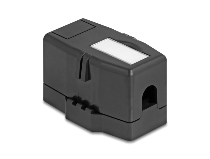Delock Keystone Leergehäuse 1 Port mit magnetischer Unterseite, schwarz #3 