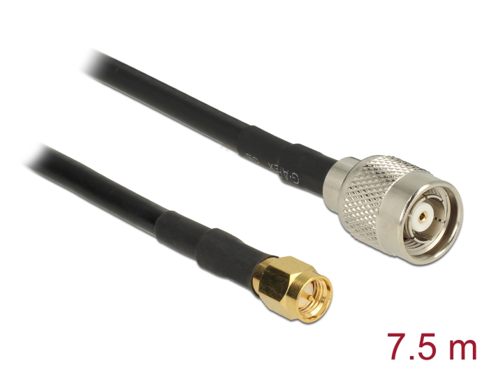 Delock Antennenkabel RP-TNC Stecker > SMA Stecker RG-58 C/U 7,5 m #1 