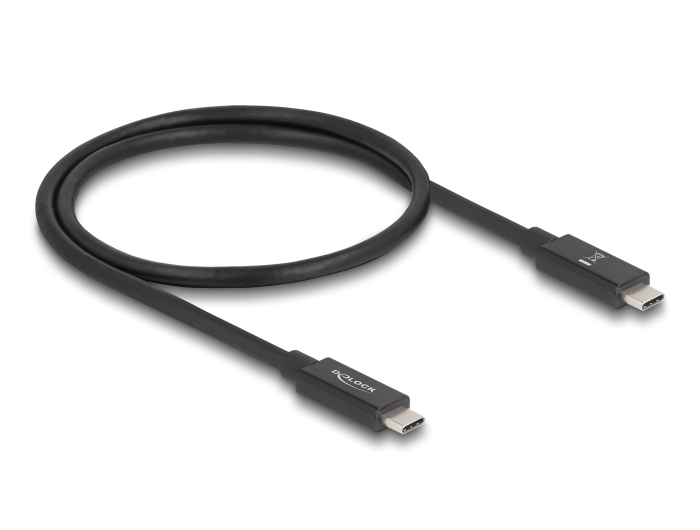 Delock USB 80 Gbps Kabel USB Type-C™ Stecker zu Stecker 16K 60 Hz PD 3.1 240 W E-Marker koaxial 0,5 m schwarz #2 