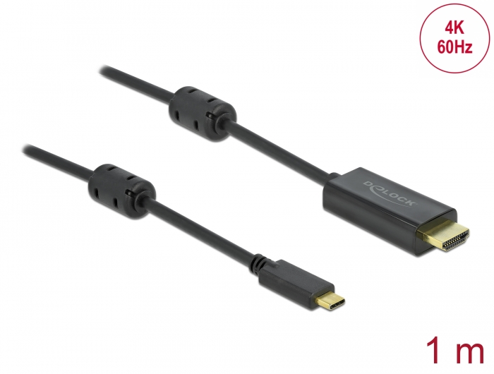 Delock Aktives USB Type-C™ zu HDMI Kabel (DP Alt Mode) 4K 60 Hz 1 m #1 