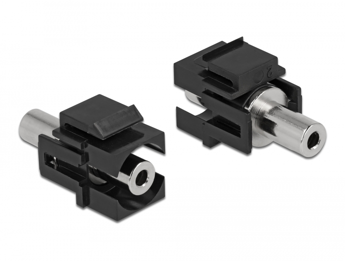 Delock Keystone Modul Klinkenbuchse 3,5 mm 3 Pin zu Klinkenbuchse 3,5 mm 3 Pin schwarz #1 