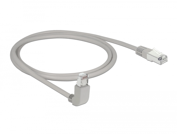 Delock Netzwerkkabel RJ45 Cat.5e SF/UTP oben gewinkelt / gerade 1 m #4 