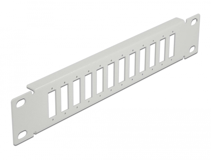 Delock 10″ LWL Patchpanel 12 Port für SC Duplex / LC Quad 1 HE grau #1 