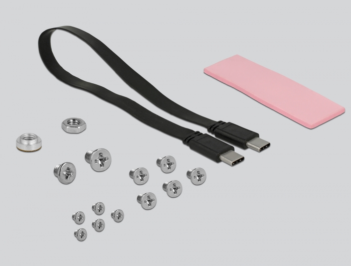 Delock Externes 2.5″ Gehäuse für M.2 NVMe PCIe SSD mit USB 3.1 Gen 2 USB Type-C™ #3 